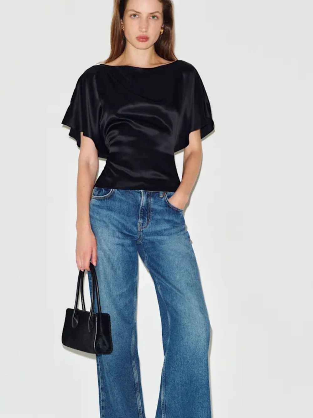 Reformation Avery Silk Top